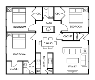 3 beds, 2 baths, 1,150 sqft, $995