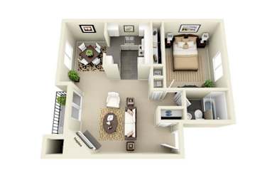1 bed, 1 bath, 804 sqft, $1,595