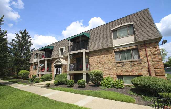 This is a photo of a building exterior at Village East Apartments in Franklin, OH.