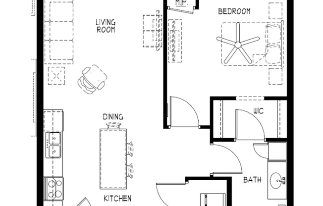 1 bed, 1 bath, 773 sqft, $1,600, Unit 325