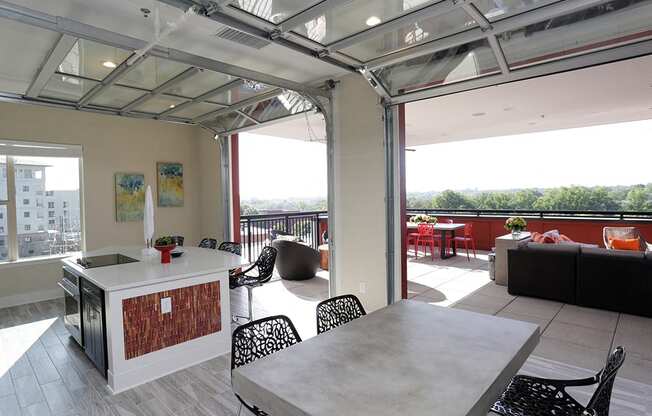 Inside-Rooftop-Deck at Link Apartments® West End, Greenville