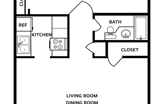 1 bed, 1 bath, 750 sqft, $1,215