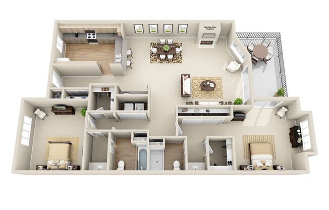 2 beds, 2 baths, 1,537 sqft, $3,380, Unit 118