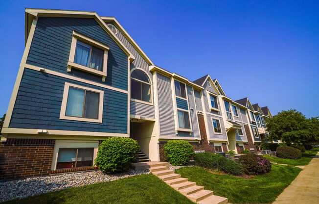 Beautiful, Inviting Buildings at The Crossings Apartments, Grand Rapids