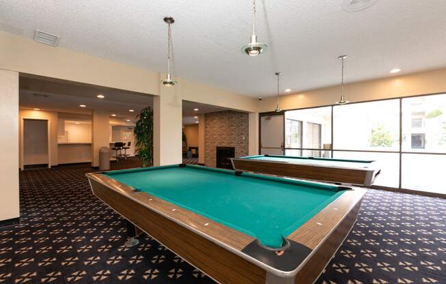 Apartment Building in Los Angeles Common Area Pool Table