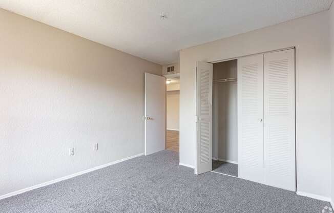 Bedroom with closet