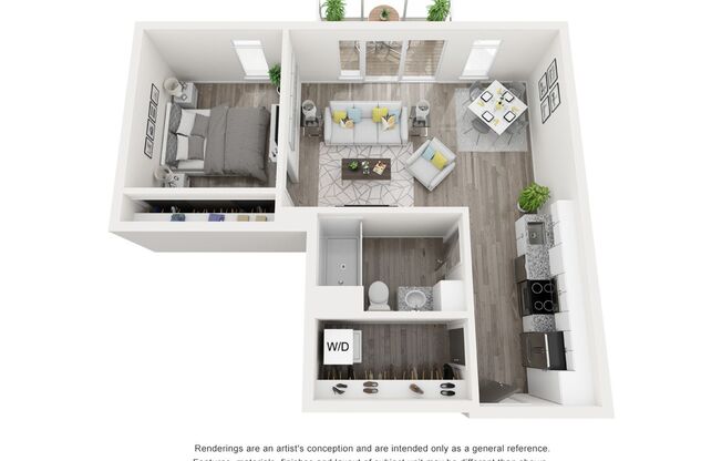 1 bed, 1 bath, 720 sqft, $1,521, Unit 302