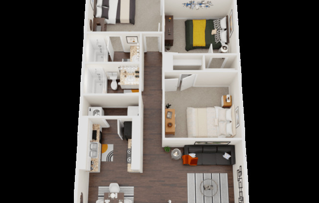 3 beds, 2 baths, 1,036 sqft, $1,699