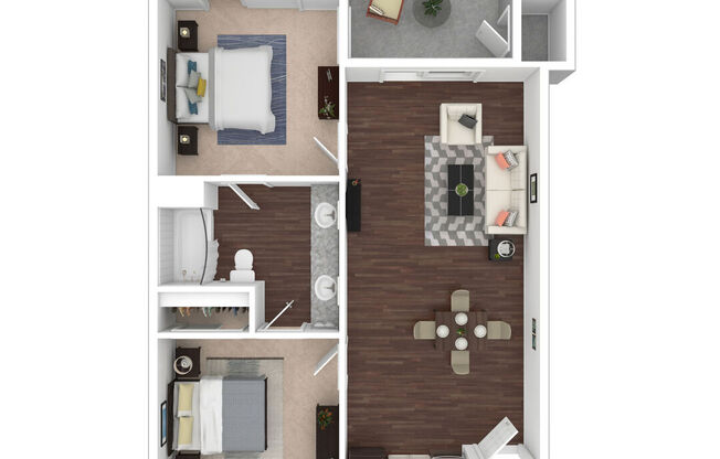2 beds, 1 bath, 789 sqft, $1,425