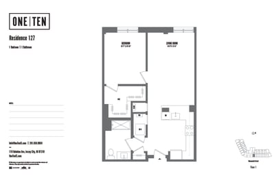 1 bed, 1 bath, $3,455