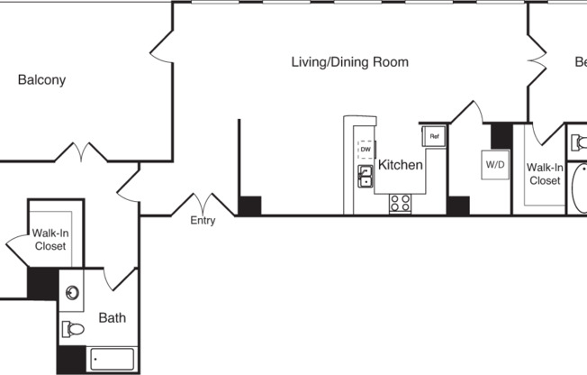 2 beds, 2 baths, 1,811 sqft, $4,837, Unit 1318