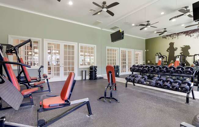 the gym at 1861 muleshoe road at Madison on the Meadow, Texas, 77477