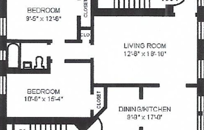 2 beds, 1 bath, 815 sqft, $2,045, Unit 1004-2