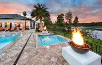 Hot Tub And Pool at Town Trelago, Florida
