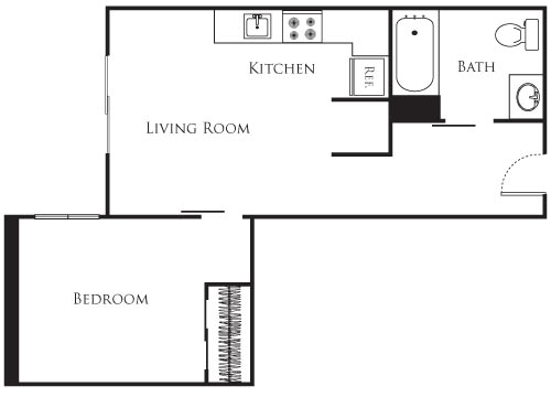 1 bed, 1 bath, 414 sqft, $1,415, Unit 239