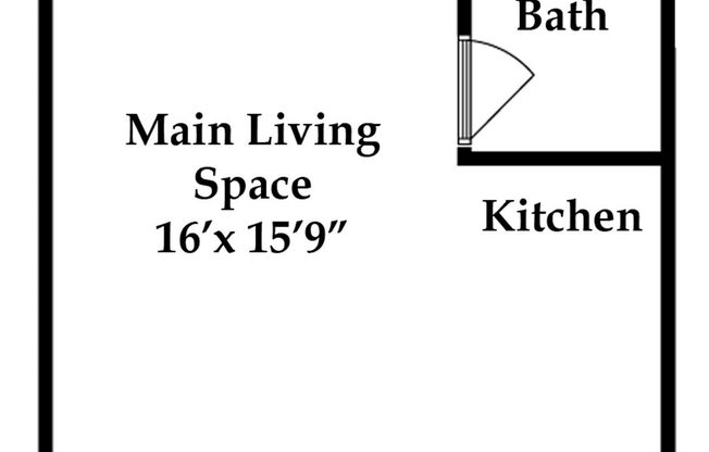 Studio, 1 bath, 300 sqft, $1,650, Unit B4