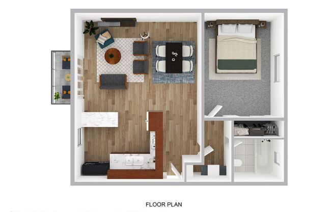 1 bed, 1 bath, 555 sqft, $1,355, Unit 32