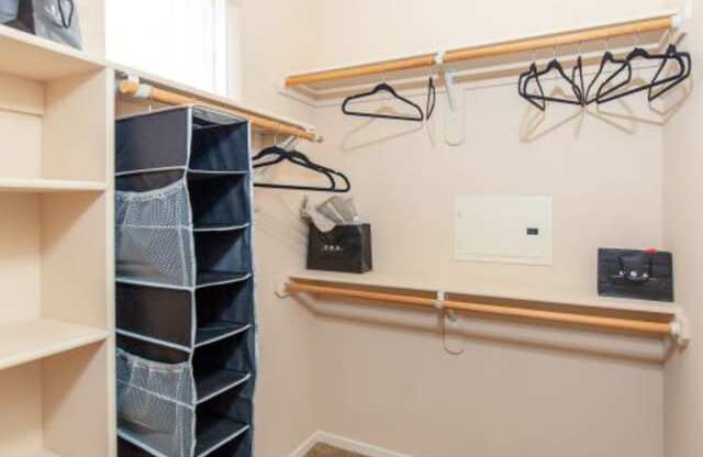 Walk-In Closets With Built-In Shelving at Indigo Creek Apartments, Thornton, 80229