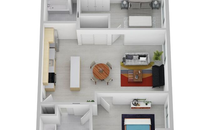 2 beds, 1 bath, 964 sqft, $1,715, Unit 2530-303