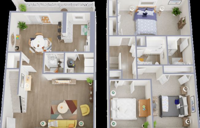 3 beds, 2.5 baths, 1,400 sqft, $1,734