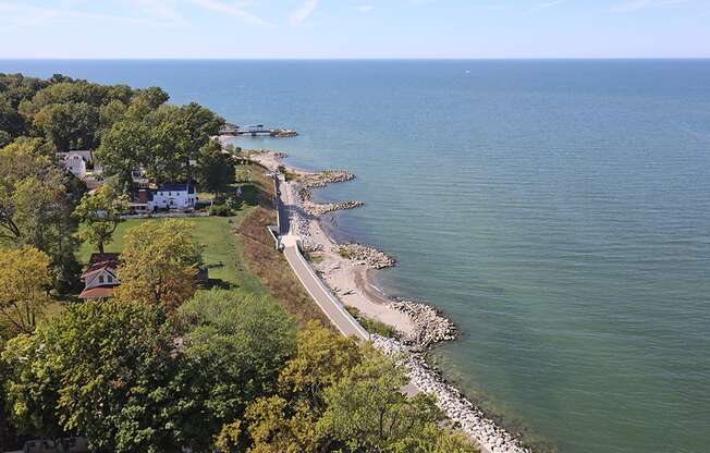 Access to the Lakefront Trail and Pier at Harbor Crest Apartments in Euclid OH