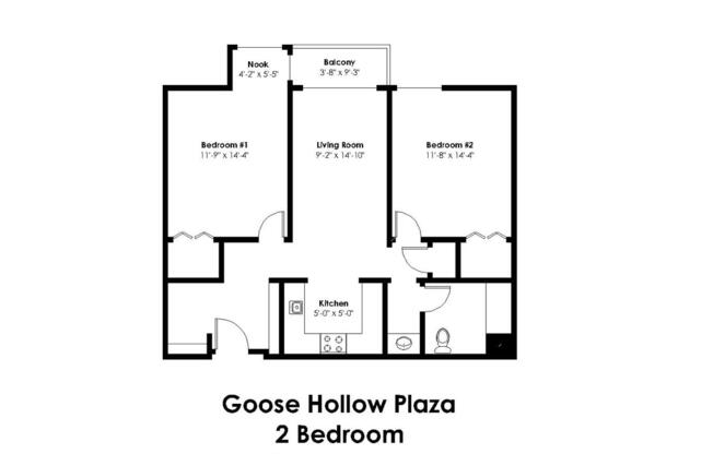 2 beds, 1 bath, 920 sqft, $1,525, Unit GHP311