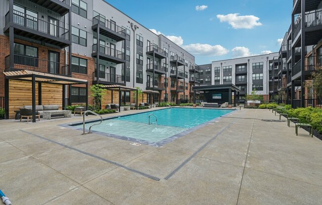 Trace Quarter pool side cabanas.