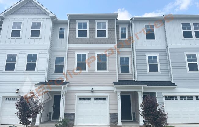 Brand-New 3BR/3.5BA Townhome w/ 1 Car Garage, EV Charger & High-Speed Internet in Carolina Springs, Apex– Available Now!