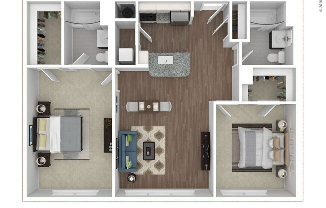 2 beds, 2 baths, 985 sqft, $3,050