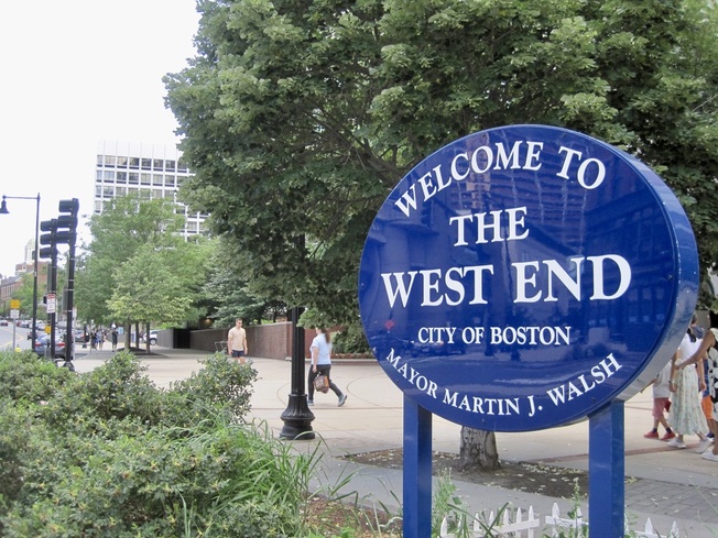 West End Sign in Boston, MA