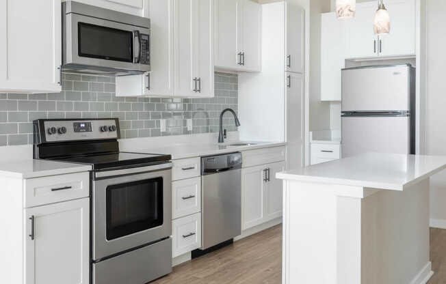 Kitchen with Stainless Steel Appliances