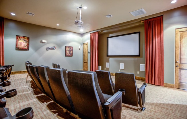 Theater Room at The Ranch at Pinnacle Point Apartments in Rogers, AR