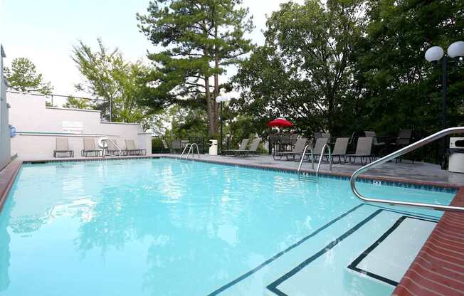 the swimming pool at our hotel