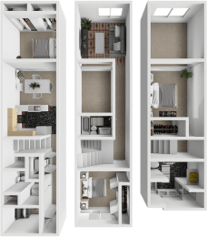 3 beds, 3 baths, 1,619 sqft, $1,822