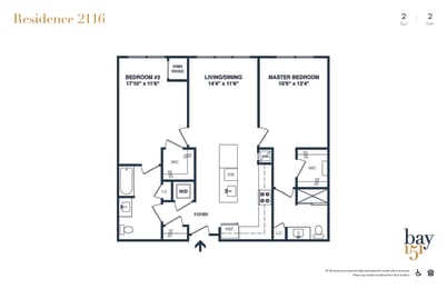 2 beds, 2 baths, $3,506