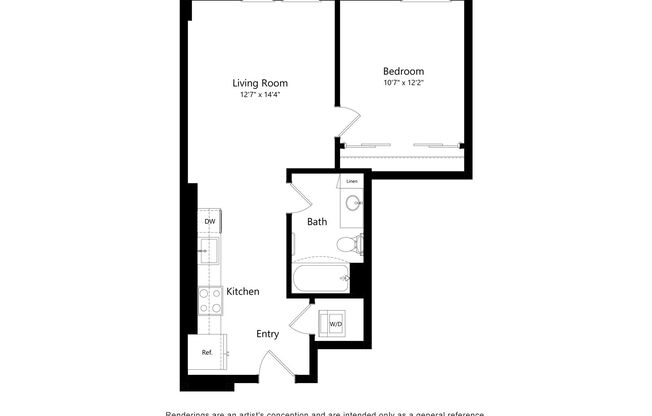 1 bed, 1 bath, 651 sqft, $1,770, Unit 917