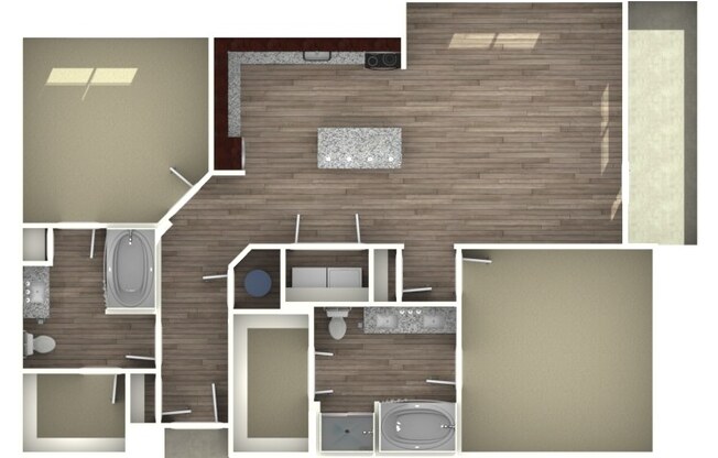 2 beds, 2 baths, 1,259 sqft, $1,990