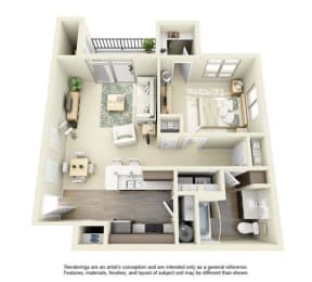 1 bed, 1 bath, 764 sqft, $2,040