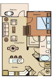 1 bed, 1 bath, 813 sqft, $1,453