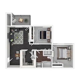 2 beds, 1 bath, 874 sqft, $1,699
