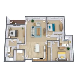 3 beds, 2 baths, 1,483 sqft, $1,495