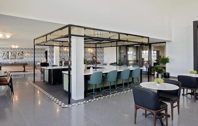 A thoughtfully designed resident clubroom that invites connection, conversation, and everyday gathering.