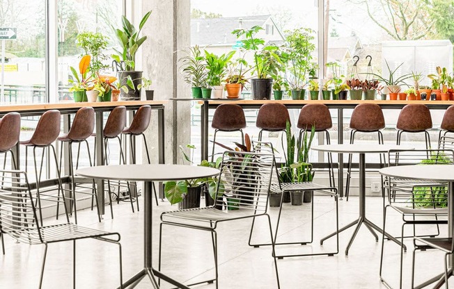 Dining Area at Nomad Apartments, Portland, 97217