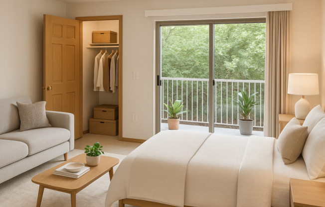 Studio, 1 bath, 408 sqft, $1,500, Unit 105C