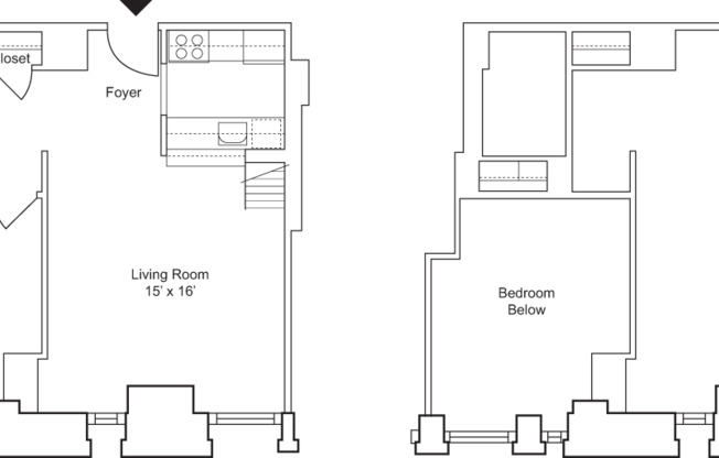 1 bed, 1 bath, 641 sqft, $5,094, Unit 005I