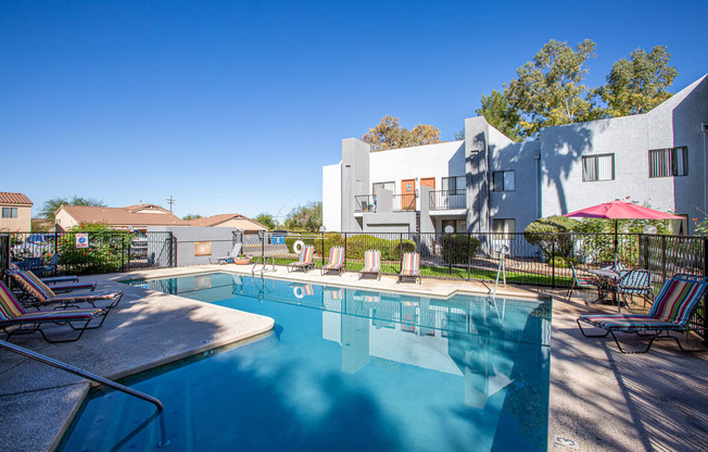 Pool at Acacia Hills Apartments in Tucson Arizona