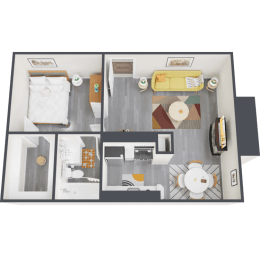 1 bed, 1 bath, 525 sqft, $904