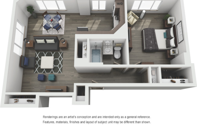 1 bed, 1 bath, 697 sqft, $1,440