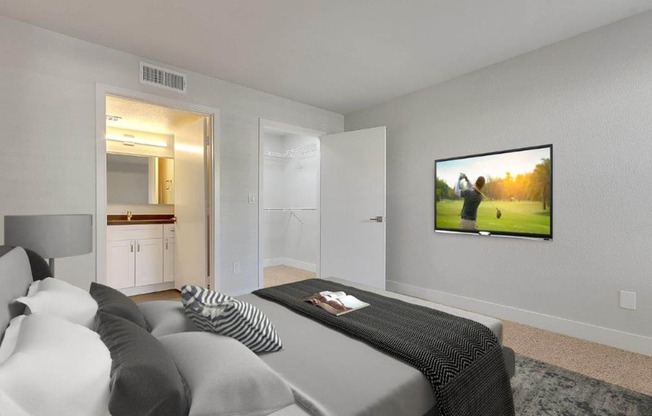 Guest bedroom decor at Bella Terra Apartments, Henderson, 89012