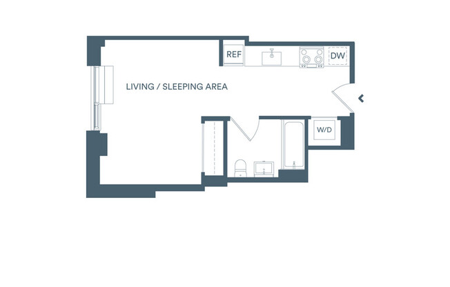 Studio, 1 bath, $3,155, Unit 1012E